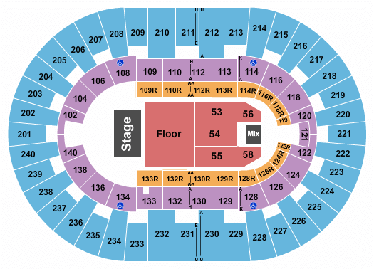 North Charleston Coliseum Chris Stapleton Seating Chart